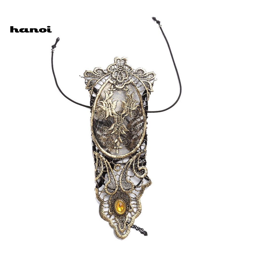 1 Đôi Găng Tay Ren Hoa Xuyên Thấu Nhẹ Nhàng Có Thể Điều Chỉnh Hóa Trang Halloween