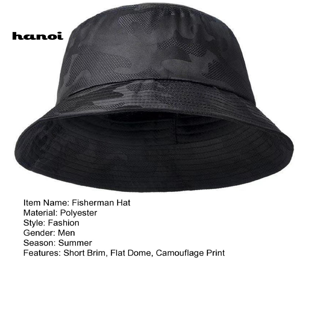 Nón Vành Tròn Họa Tiết Rằn Ri Thoáng Khí Thời Trang Cho Nam