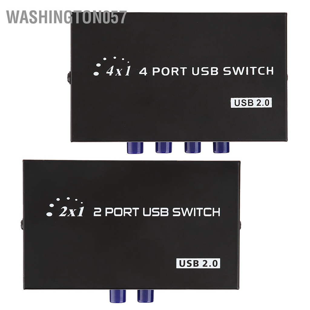 Washington057 Hộp chuyển đổi công tắc chia sẻ thủ 2/4 cổng USB 2.0 cho máy quét in PC