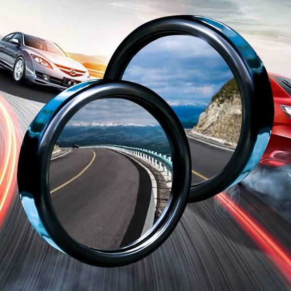Gương cầu lồi LOẠI XỊN DÍNH 3Mxoay 360 cao cấp cho ô tô, gương mắt cá hình tròn góc rộng 135 độ dành cho xe hơi