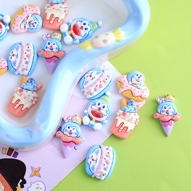 Phụ Kiện Trang Trí Điện Thoại Hình Đôi Giày Crocs Doraemon Diy