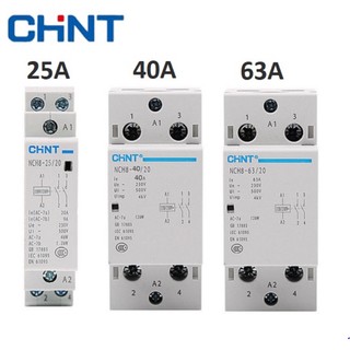Công tắc khởi động từ công tắc tơ 1 pha khởi động từ 1 pha chint nch8 25a 40a 63a chịu tải cho các công tắc thôn