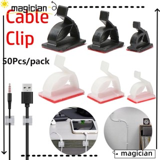 Bộ 50 kẹp nhựa giữ dây cáp chất lượng cao nhiều màu sắc