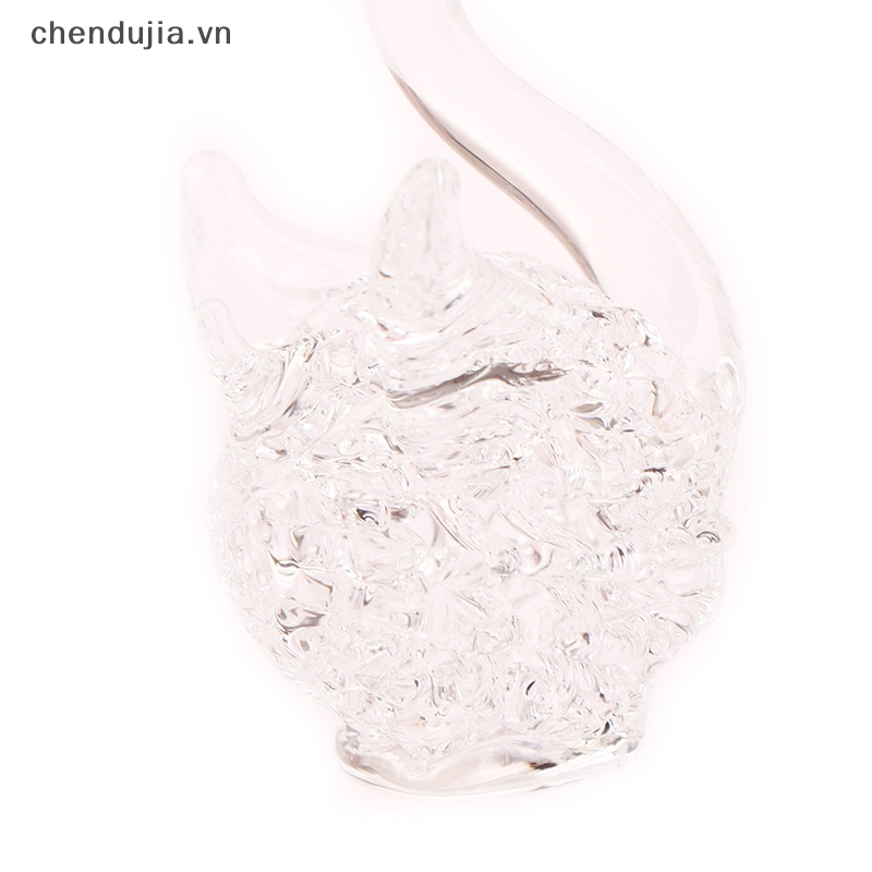 1 Bức Tượng Thiên Nga Bằng Thủy Tinh Tinh Tinh Thể Trang Trí Bàn Làm Việc