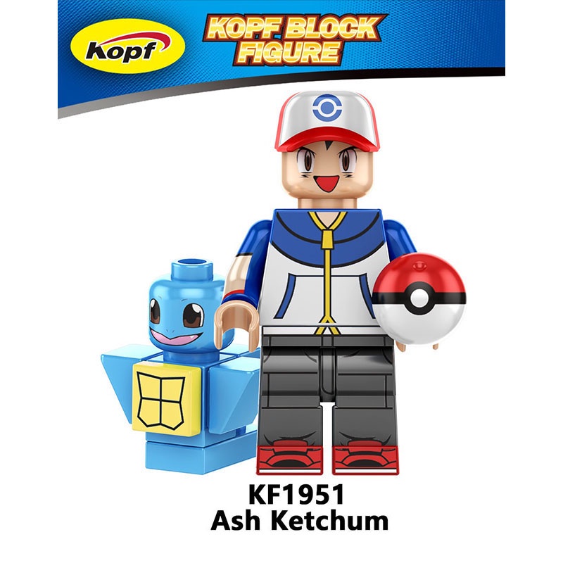 Mô Hình Đồ Chơi Lắp Ráp Quả Cầu Pokemon Ash Ketchum Elf Cho Trẻ Em
