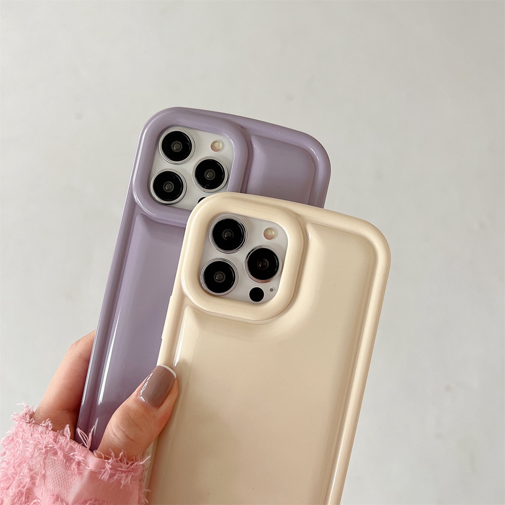 Ốp Điện Thoại Chống Rơi Họa Tiết Xà Phòng Màu Hồng Và Tím Cho iPhone 14 Pro Max 13 Pro Max 12 Pro Max 11 11 Pro Max 12