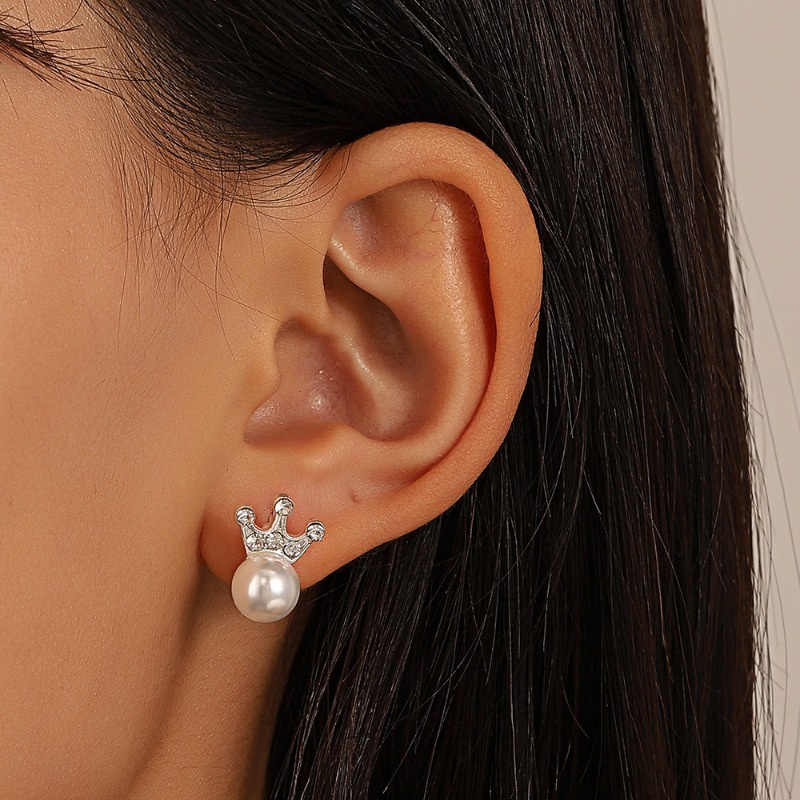 Bông Tai Ngọc Trai Siêu Lấp Lánh Phiên Bản Hàn Quốc Mới Cho Nữ