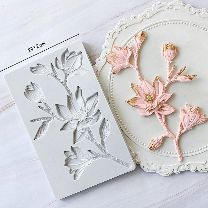 Khuôn Silicone Tạo Hình Làm Bánh Kẹo Hình Bông Hoa
