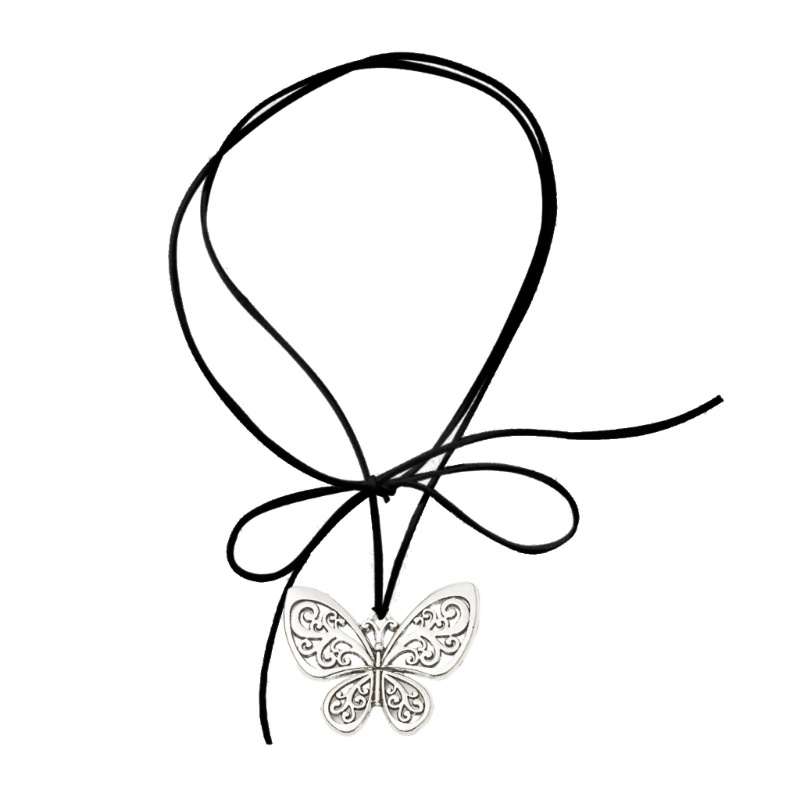 Vòng Cổ choker Mặt Hình Bướm Thời Trang Cho Nữ