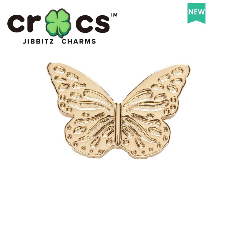 Dây Chuyền Kim Loại Mặt Hình Giày Dép crocs Đính Hạt Ngọc Trai / Bướm / Hoa Xinh Xắn DIY