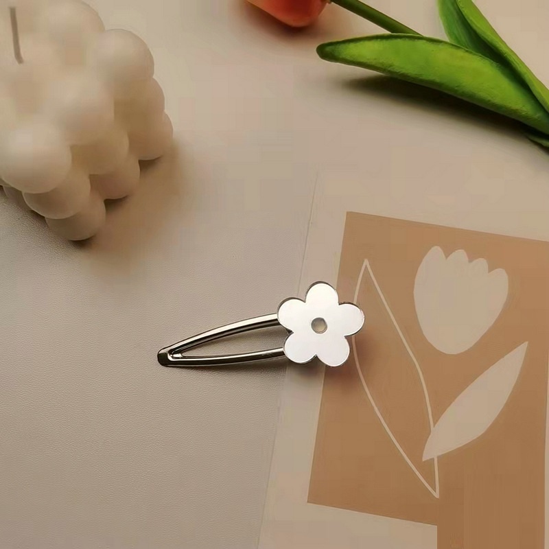 Kẹp Tóc Mái Ngang Hình Hoa / Trái Tim / Lượn Sóng Thời Trang Đơn Giản