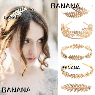 Banana1 vương miện cài tóc hình chiếc lá