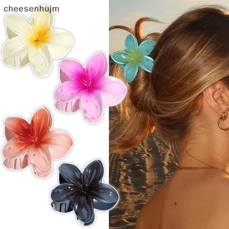 Kẹp Tóc Hình Cá Mập Màu Gradient Phong Cách Vintage Thời Trang Cho Nữ