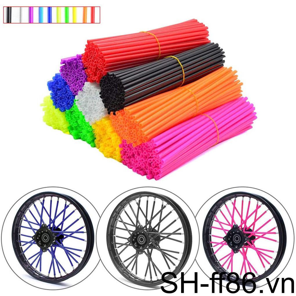 Bộ 72 Vỏ Bọc Căm Xe Đạp / Xe Máy Đường Kính 0 6 cm Dài 24cm Bằng Nhựa