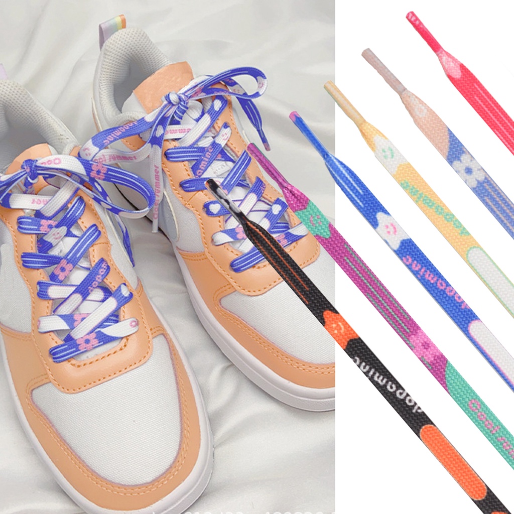 1 Cặp Dây Giày Thể Thao Co Giãn 120CM Màu Sắc Đa Dạng Phong Cách Hàn Quốc Cho Nam Nữ