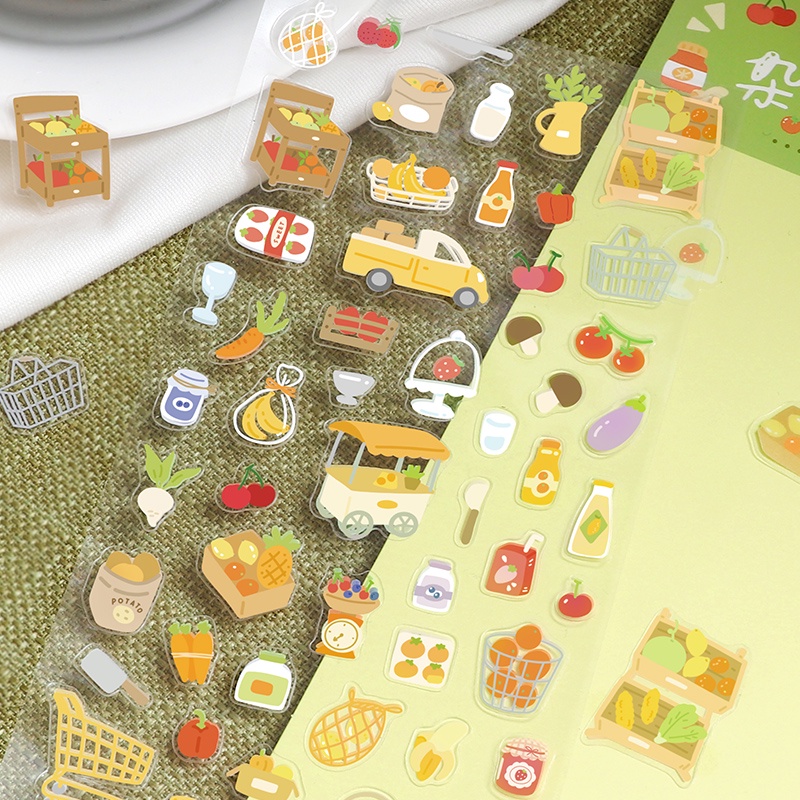 1 Sticker Dán Trang Trí Sổ Tay Bằng PVC Hình Tạp Chí Dễ Thương Bắt Mắt