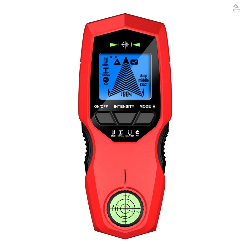 Máy Dò Tường Màn Hình LCD Cảm Biến Kim Loại / Gỗ / Dây Cáp AC / Máy Quét Ba Chế Độ Có Chức Năng Định Vị Móng Tay