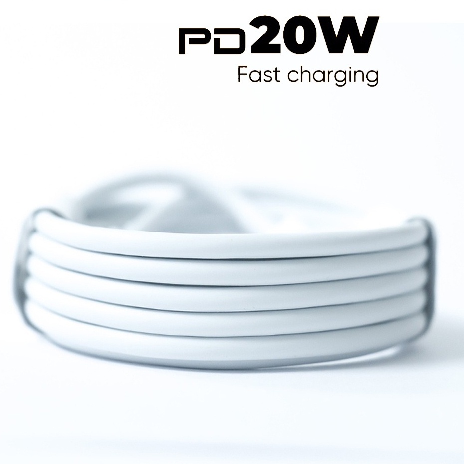 Bộ Củ Cáp Sạc Nhanh PD 20W, Cam Kết Sạc Nhanh, Không Nóng Máy, Chính Hãng TECHHIGH
