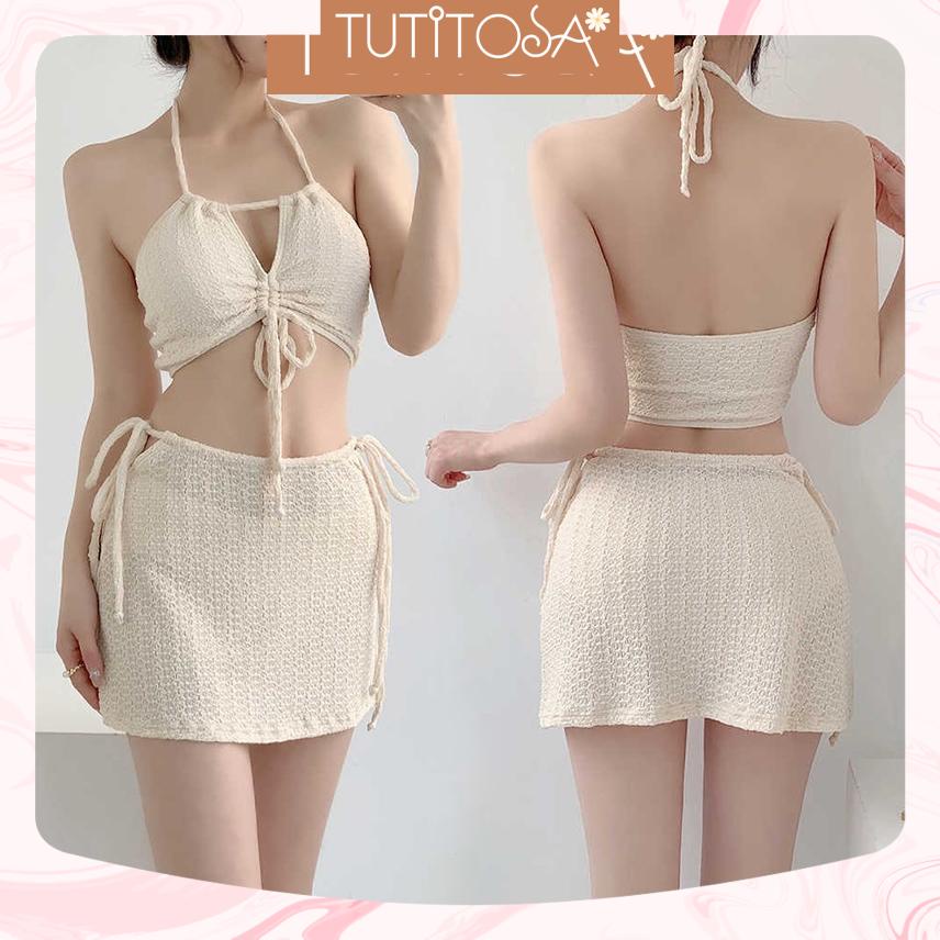 Bikini ba mảnh, thời trang và sexy đi biển, đi hồ bơi có mút ngực