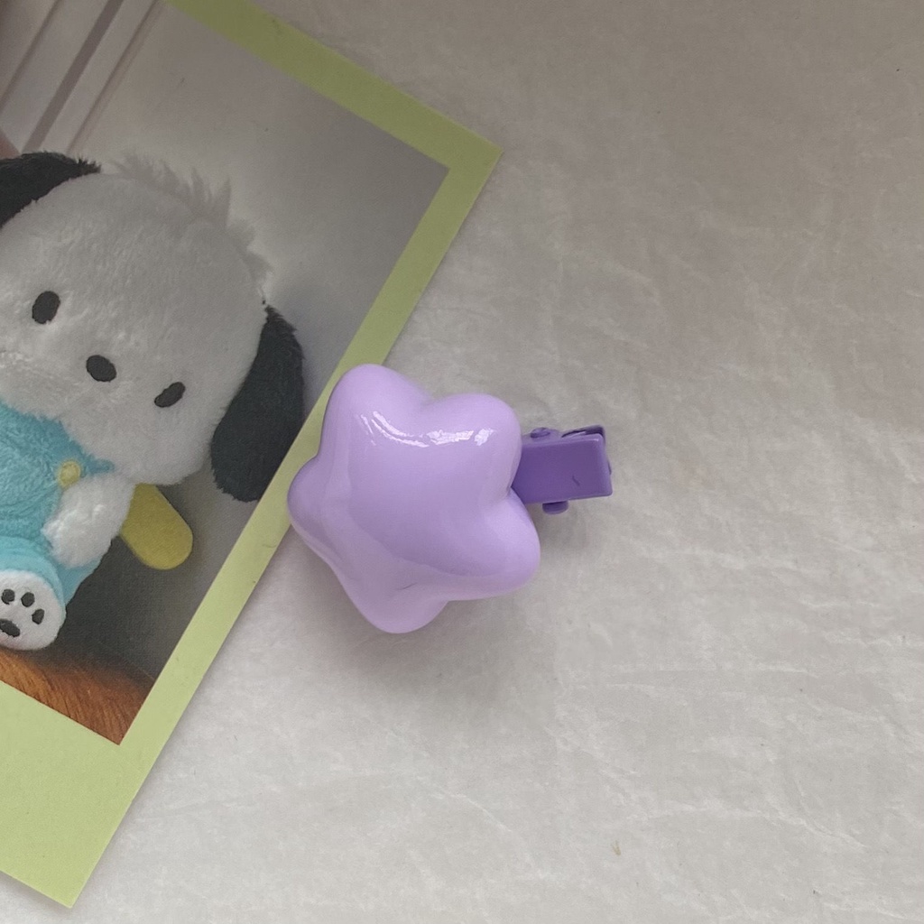 Kẹp Tóc Hình Ngôi Sao Nhiều Màu Sắc Cỡ Nhỏ Dễ Thương Cho Bé Gái
