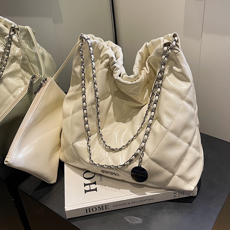 Túi Xách Da PU Cỡ Lớn Màu Trơn Thời Trang 2023 Cho Nữ