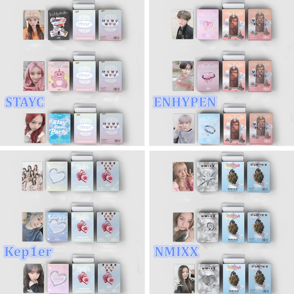 50pcs/box BT-S ITZY NMIXX EN-HYPEN STAYC Kep1er Photocards Album Lomo Cards Bangtan Boys ENHYPEN Kpop Postcards Kpopfan store