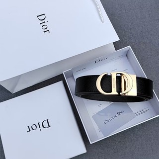 Dior thắt lưng mỏng da thật dây đeo thắt lưng thời trang blogger xu hướng thắt lưng ghim khóa thắt lưng nam và nữ đồng quê