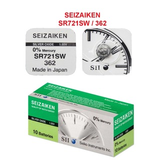 Pin seizaiken sii 362 sr721sw dành cho đồng hồ dùng pin 362 / sr721sw / lr721w/ag11 vỉ 1viên