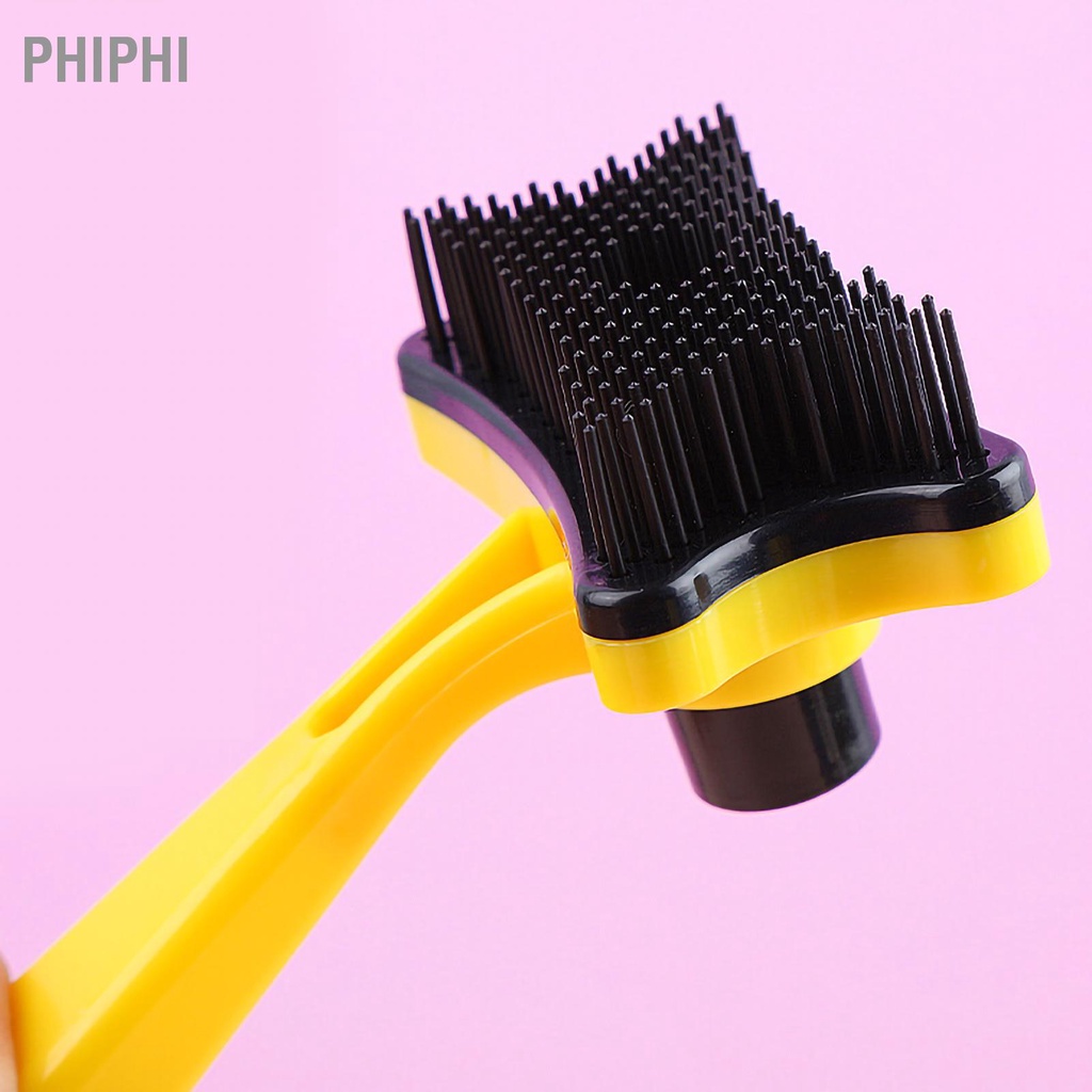 PHIPHI Có hàng sẵn Bàn chải thú cưng Các hạt massage tự làm sạch loại bỏ lông rụng Lược cho chó mèo