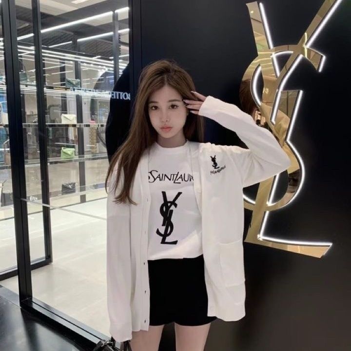 Áo Cardigan Dệt Kim Dáng Rộng Thiết Kế Sang Trọng