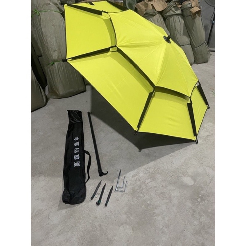 Ô câu cá, ô dù 2 tầng , ô dù che nắng cao cấp 2m2 và 2m4