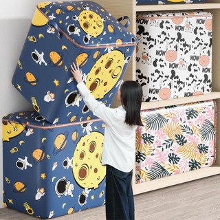 Túi Vải Đựng Quần Áo, Chăn Ga, Nắp Khóa Kéo, Cỡ Lớn,Gấp Gọn 80L (nhiều mẫu) ,chất liệu vải bạt chống nước Cao Cấp