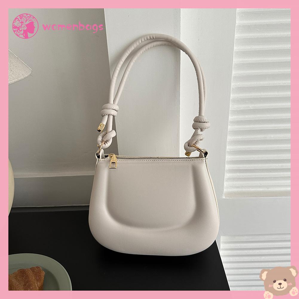 Túi Xách Da PU Kẹp Nách Màu Trơn Thanh Lịch Thời Trang Mùa Hè Cho Nữ