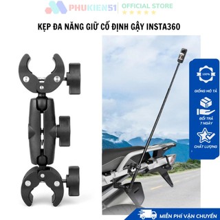 Kẹp đa năng gắn gậy tàng hình Insta360 One X4  X3 One X2, Gopro tiện lợi chắc chắn