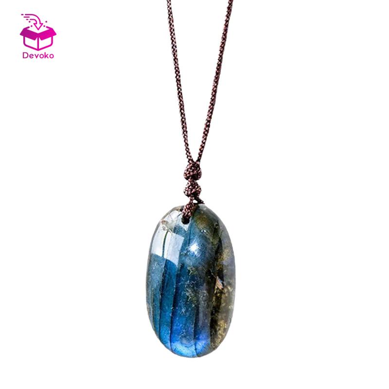Vòng cổ Mặt Đá Labradorite