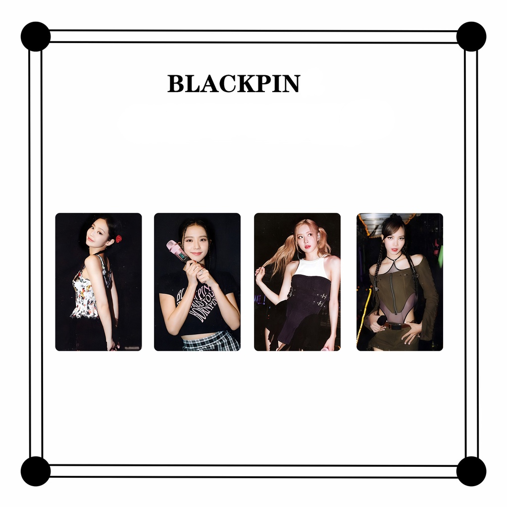 Bộ Thẻ Ảnh Nhóm Nhạc BLACKPINK Jisoo Rose Jennie
