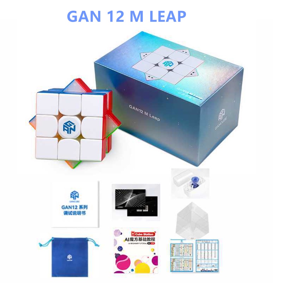 GAN 12 Maglev UV 3x3 Có Sẵn Nam Châm. Rubic GAN12 M Pro Leap FLAGSHIP Hãng GAN CUBE