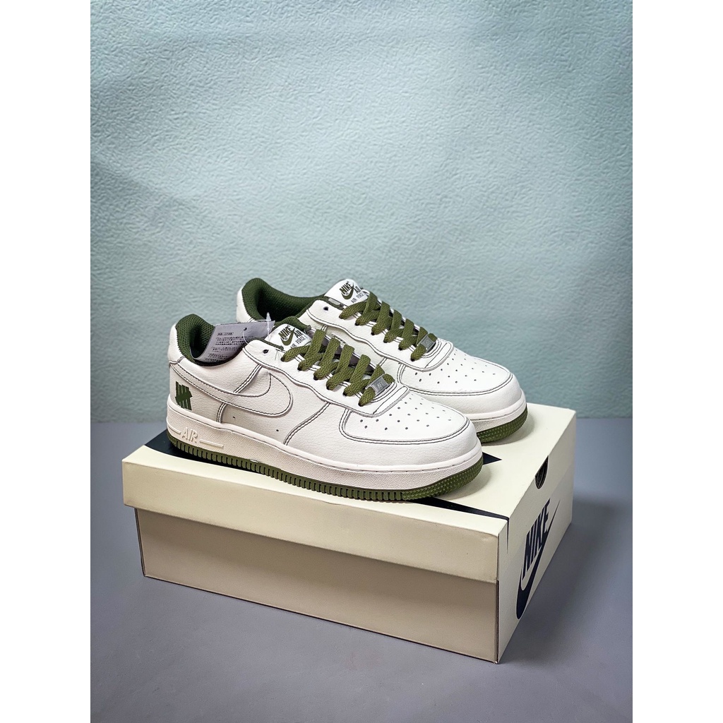 Undefeated x nk air force 1 low beige white green casual shoes un1315-600 36-45