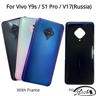 Nắp lưng mới cho vivo y9s s1 pro v17 (nga) nắp pin + khung giữa cửa sau vỏ sau bộ phận thay thế vỏ sau
