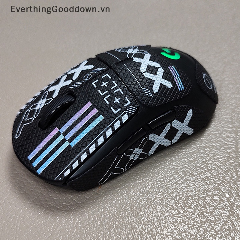 Everthinggooddown mouse grip tape skate handmade sticker non slip suck sweat for logitech g pro x superlight wireless mouse vn