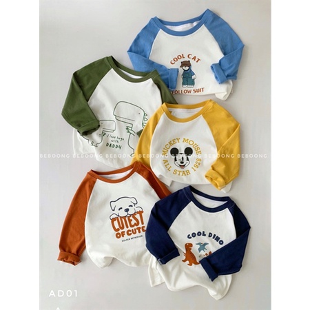 Áo thun Korea beboong dài tay