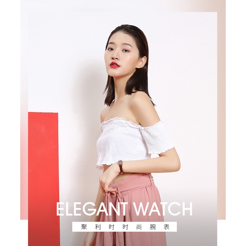 Đồng Hồ Đeo Tay JULIUS JA-1112 Mặt Vuông Đơn Giản Thời Trang 2023 Cho Nữ