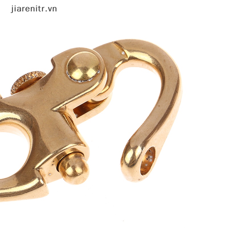 Ji solid brass buckle clasp buckle keychain ring hook screw pin joint connecter bag strap leather craft accessories parts vn