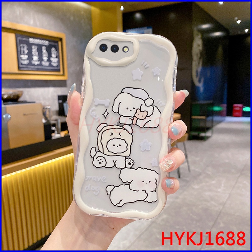 Ốp lưng Oppo A3S Oppo A12e Ốp Điện Thoại Silicon tpu Cream print dễ thương Oppo A3S A12E NYW