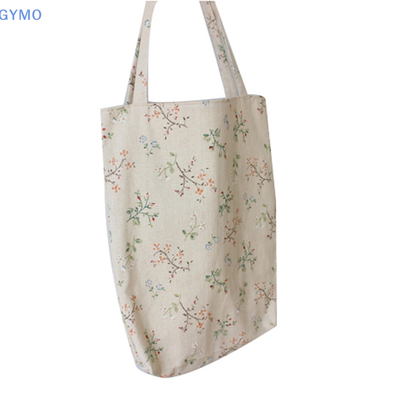 Phụ nữ vintage cotton linen shoulder bag mua sắm bãi biển du lịch tote túi xách hdy