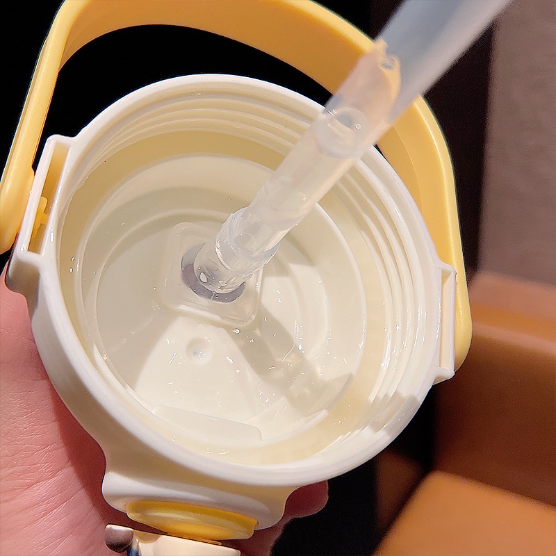 Dễ Thương Bình Nước Có Ống Hút Họa Tiết Hoạt Hình Đáng Yêu Cho Trẻ Em