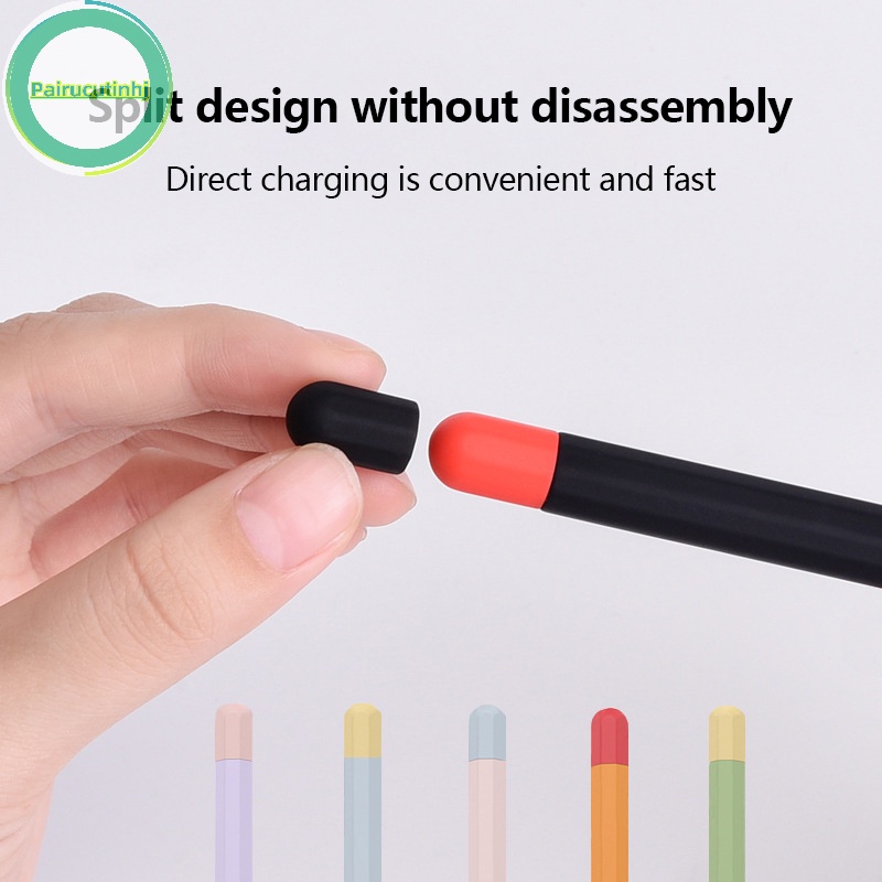 Pairhj silicone mềm tương thích cho apple pencil 2nd case anti-lost tablet touch pen stylus soft protective sleeve cover cho ipad vn