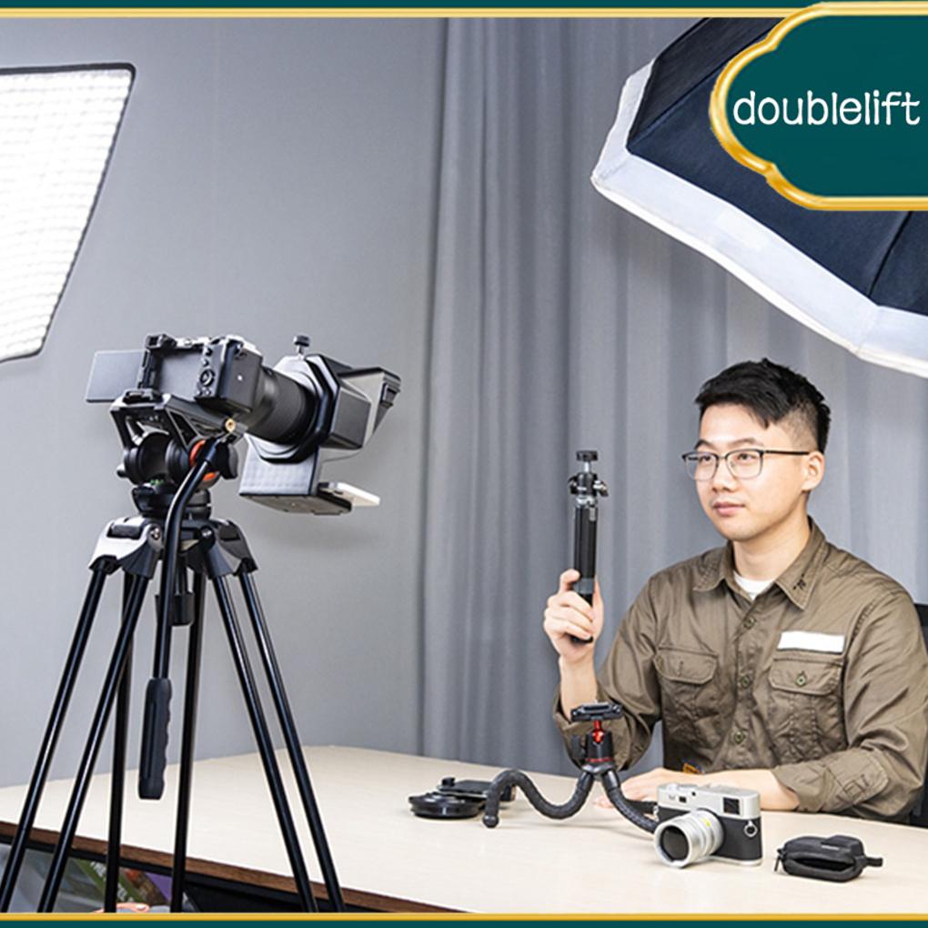 Teleprompter portable ajustable bluetooth-tương thích màn hình rộng prompter quay video thiết bị phát trực tiếp
