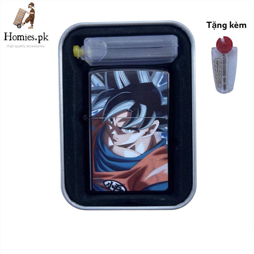 Vỏ Zipo Kim Loai hình hoạt hình đẹp độc lạ, bền bỉ, thiết kế bởi Homies.pk