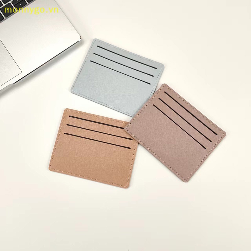 Monnygo 1 Ví Đựng Thẻ Ngân Hàng Thẻ id Tiền Xu Mỏng Dành Cho Nam Nữ vn